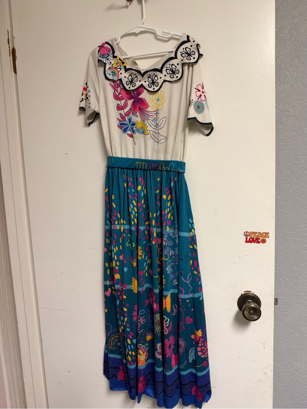 Mirabel Encanto costume. Size fits 10-13 years. Worn once.